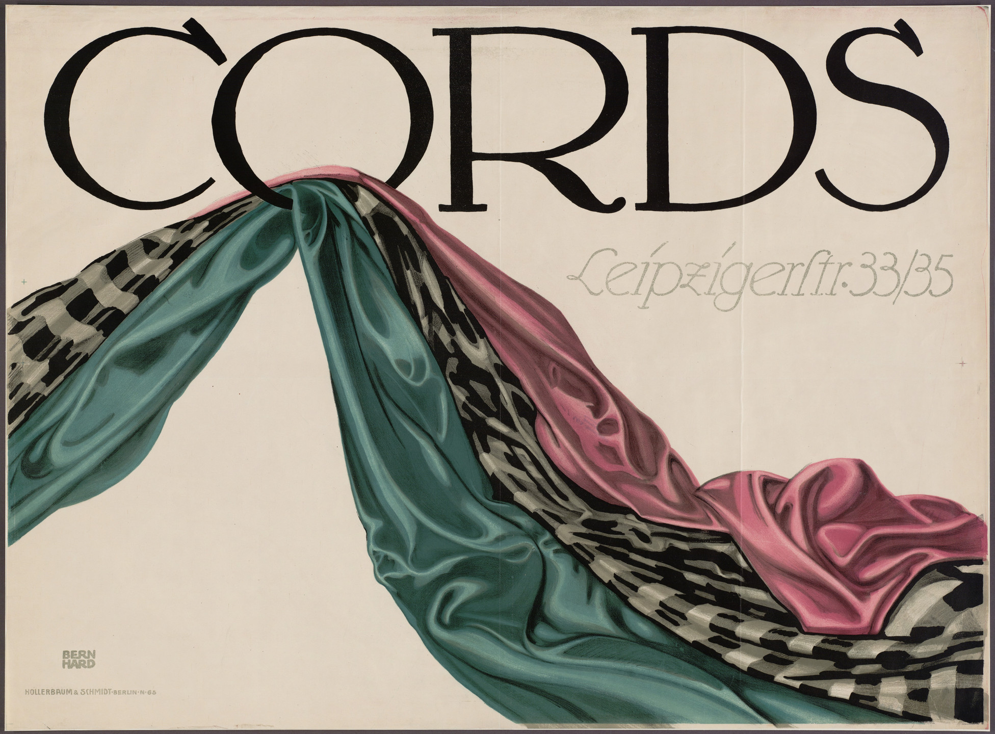 Lucian Bernhard. Cords. 1912