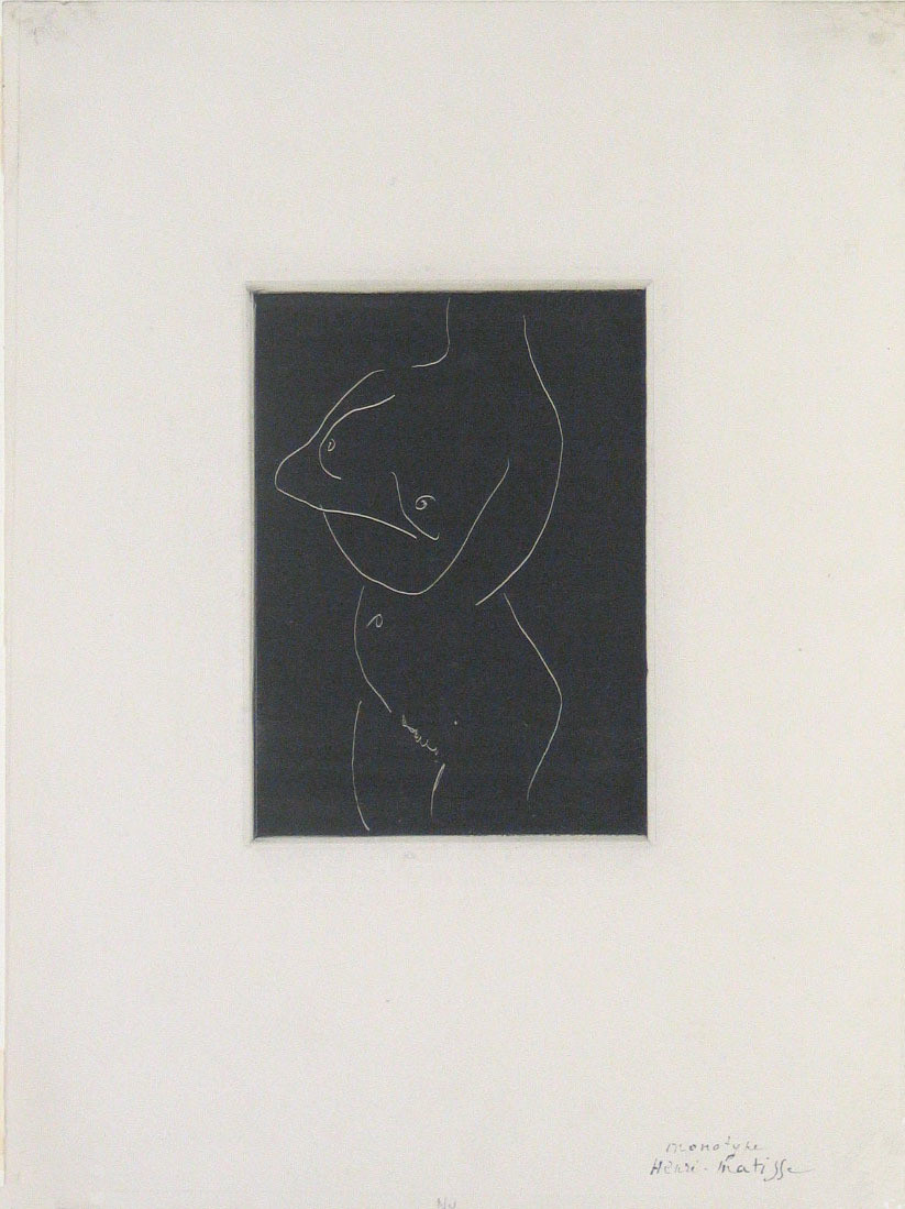 Henri Matisse. Standing Nude, Arms Folded (Nu debout, les bras croisés). 1915