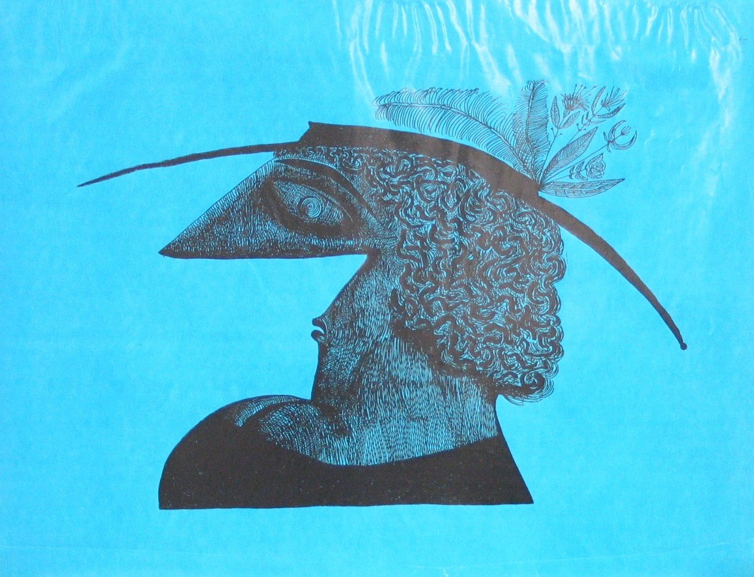 Saul Steinberg. Head. 1945