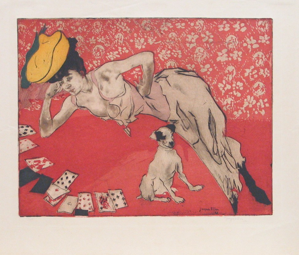 Jacques Villon. The Game of Solitaire (Les Cartes). 1903