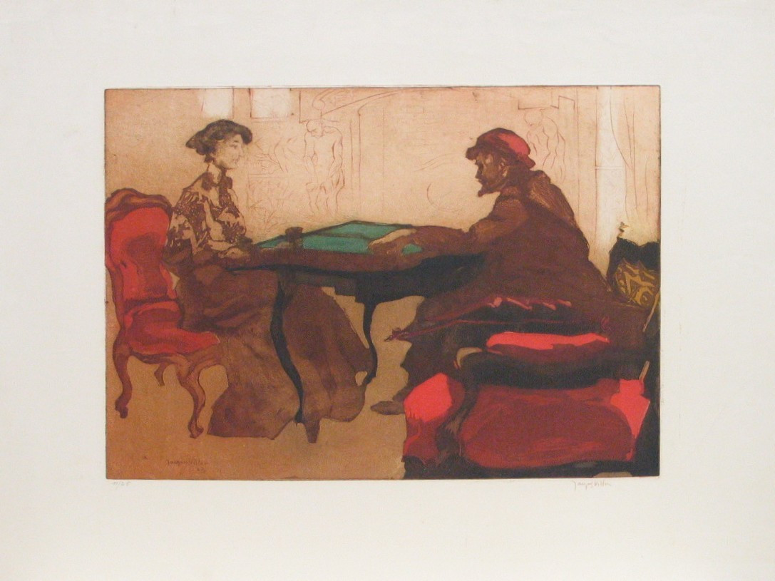 Jacques Villon. The Game of Backgammon (La Partie de jacquet). 1903