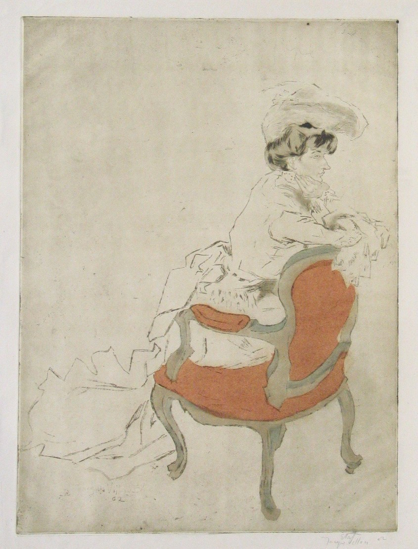 Jacques Villon. The Parisian, Turned to the Right (La Parisienne, tournée à droite). 1902