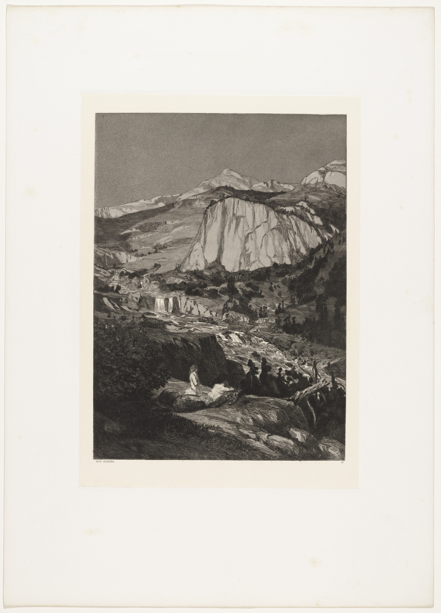 Max Klinger. Moonlight (Mondnacht) from Intermezzi, Opus IV