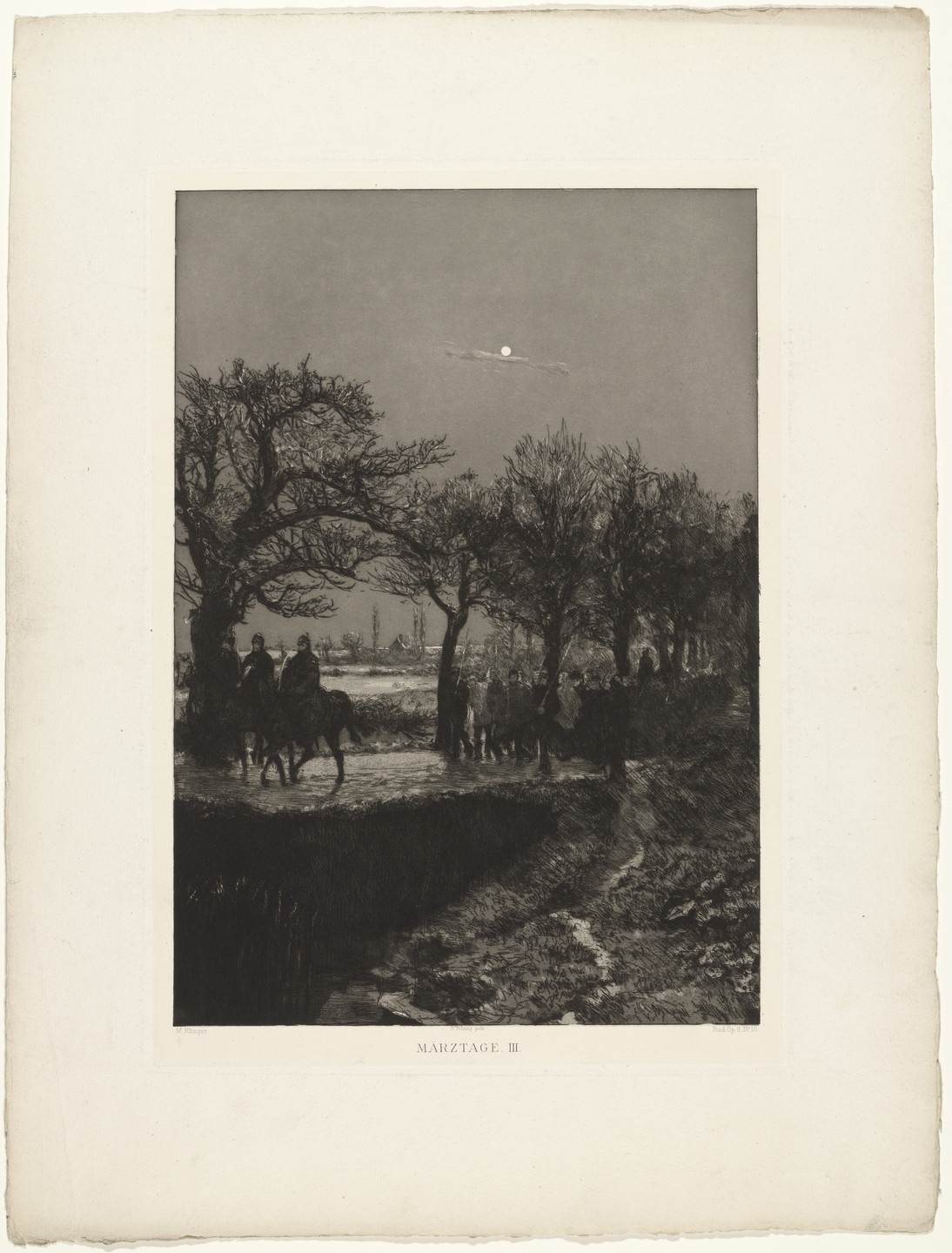 Max Klinger. March Days III (Märztage III) from Dramas, Opus IX (Dramen, Opus IX). (first published 1883)