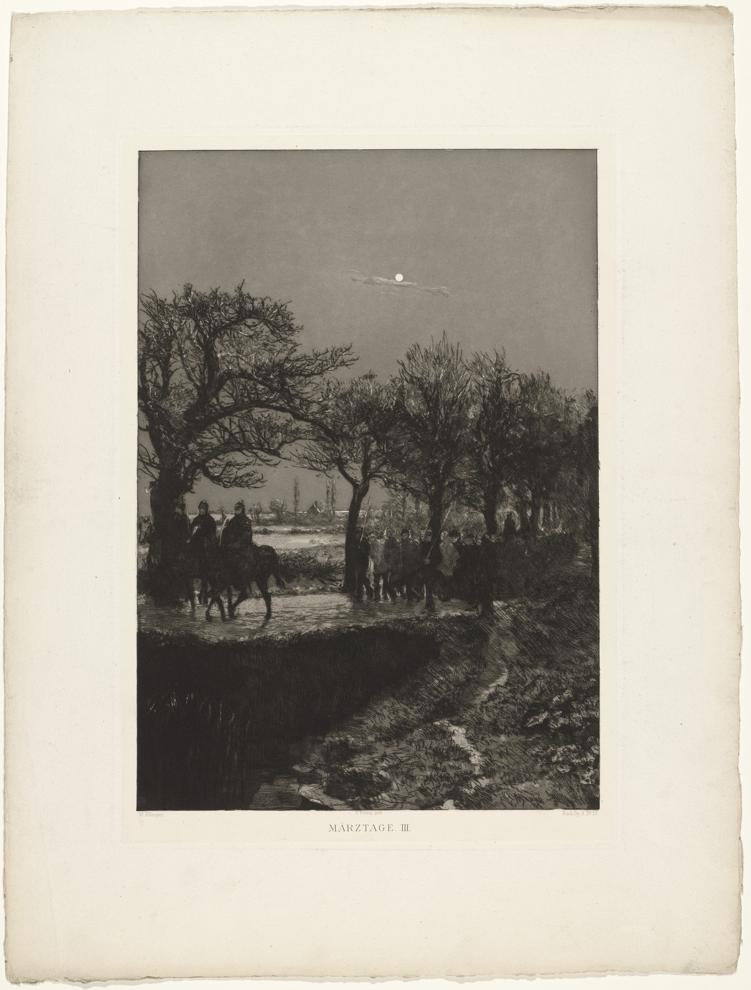 Max Klinger. March Days III from Dramas, Opus IX