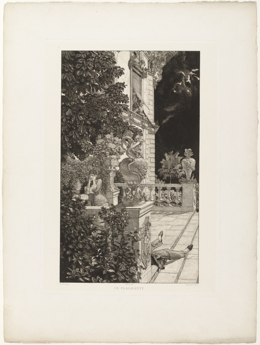 Max Klinger. In Flagranti from Dramas, Opus IX (Dramen, Opus IX). (first published 1883)