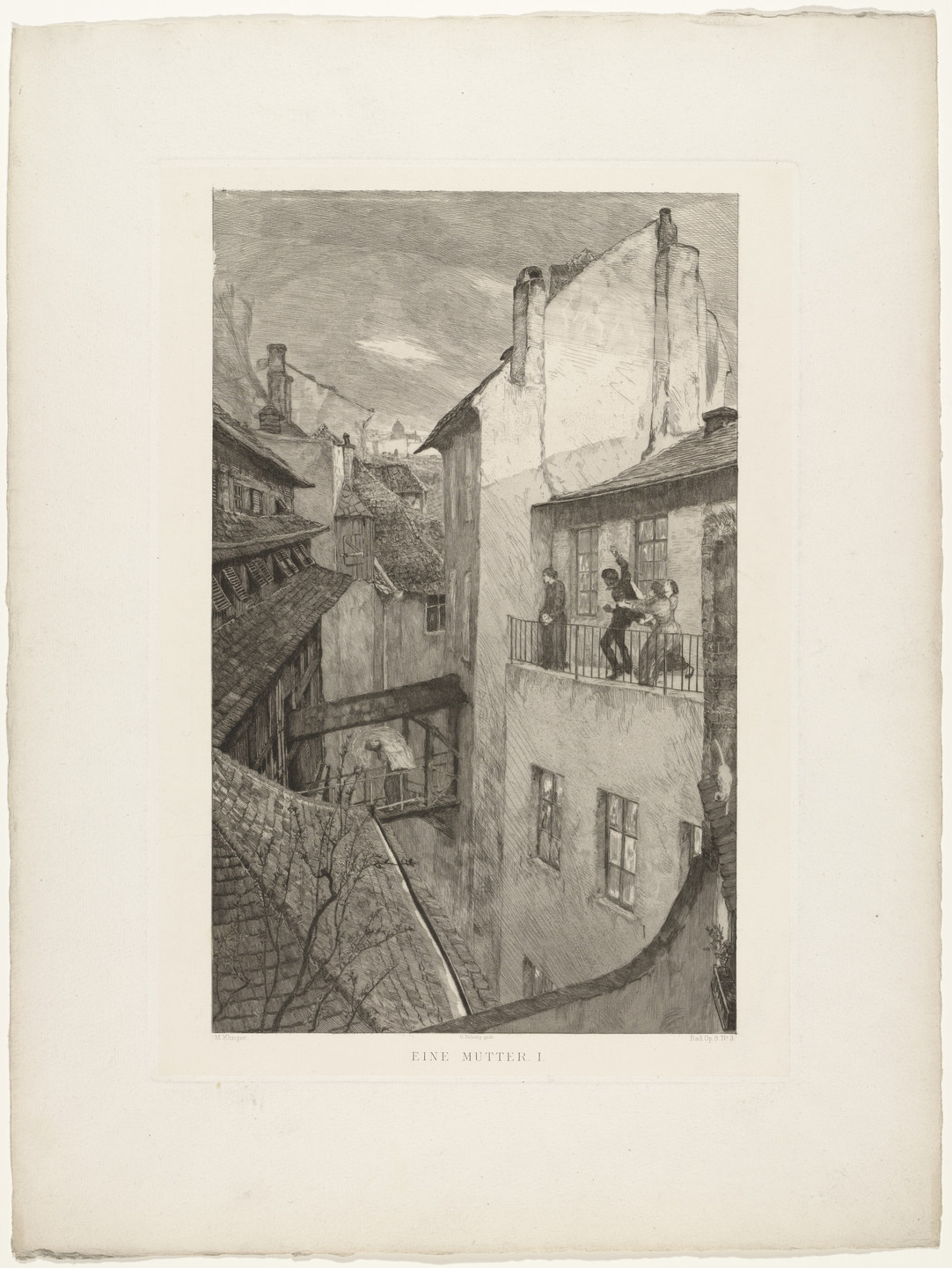 Max Klinger. A Mother I from Dramas, Opus IX. (first published 1883)