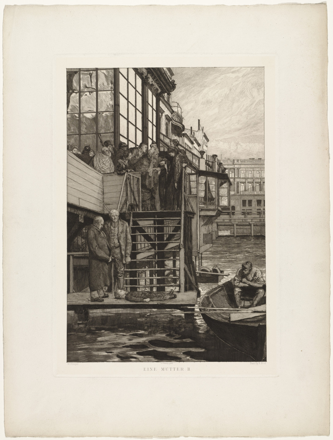 Max Klinger. A Mother II (Eine Mutter II) from Dramas, Opus IX (Dramen, Opus IX). (first published 1883)