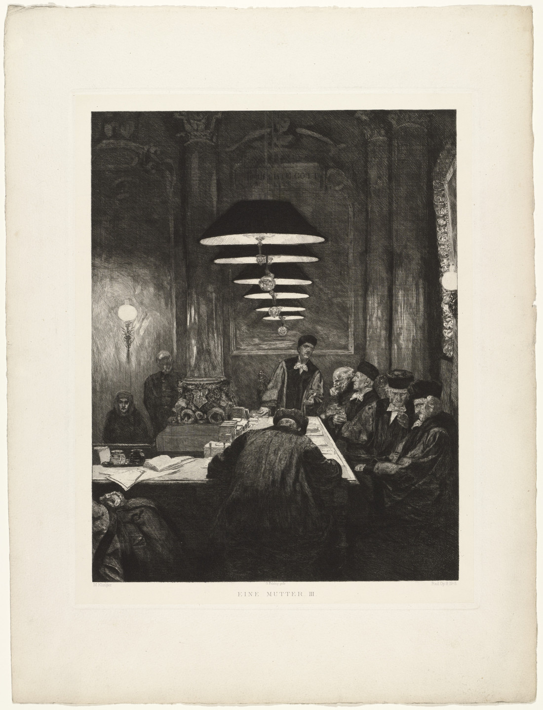 Max Klinger. A Mother III (Eine Mutter III) from Dramas, Opus IX (Dramen, Opus IX). (first published 1883)