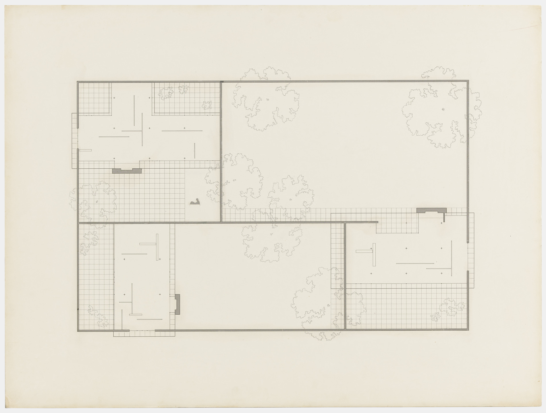 Almost Nothing Mies Van Der Rohe And His Three Courtyards House