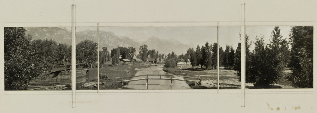 Resor House project, Jackson Hole, Wyoming (Perspective and view of site from interior)