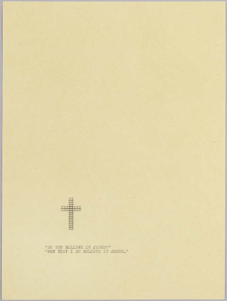 Untitled (Do You Believe in Jesus?)