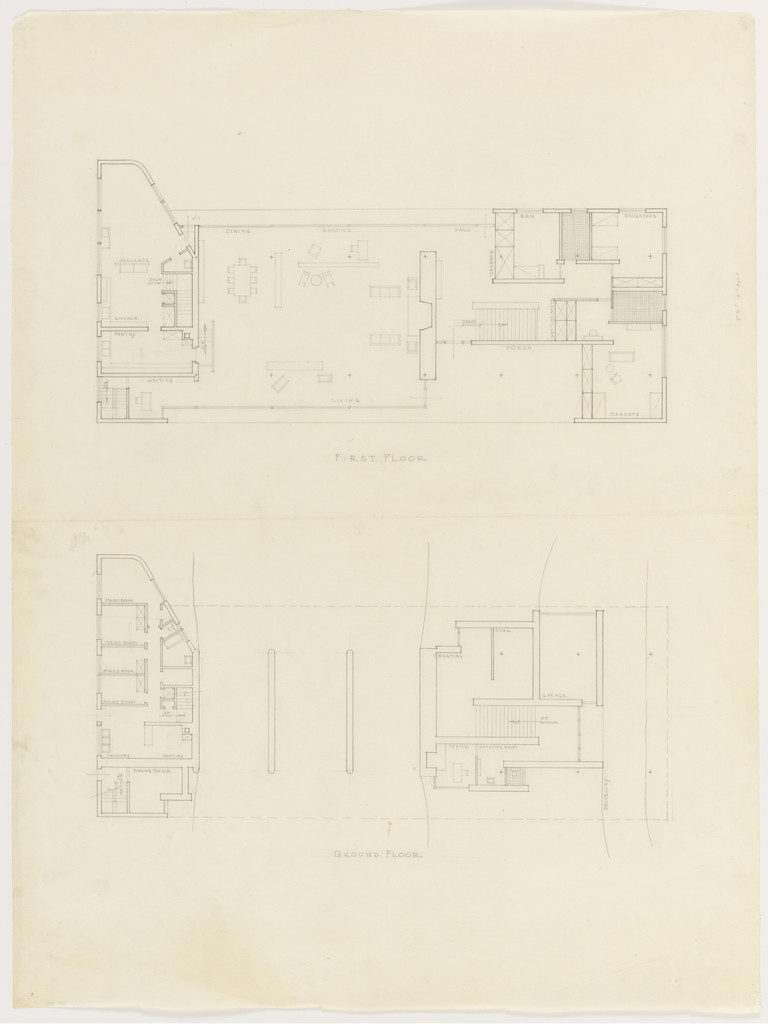 Resor House Project, Jackson Hole, Wyoming, Plans