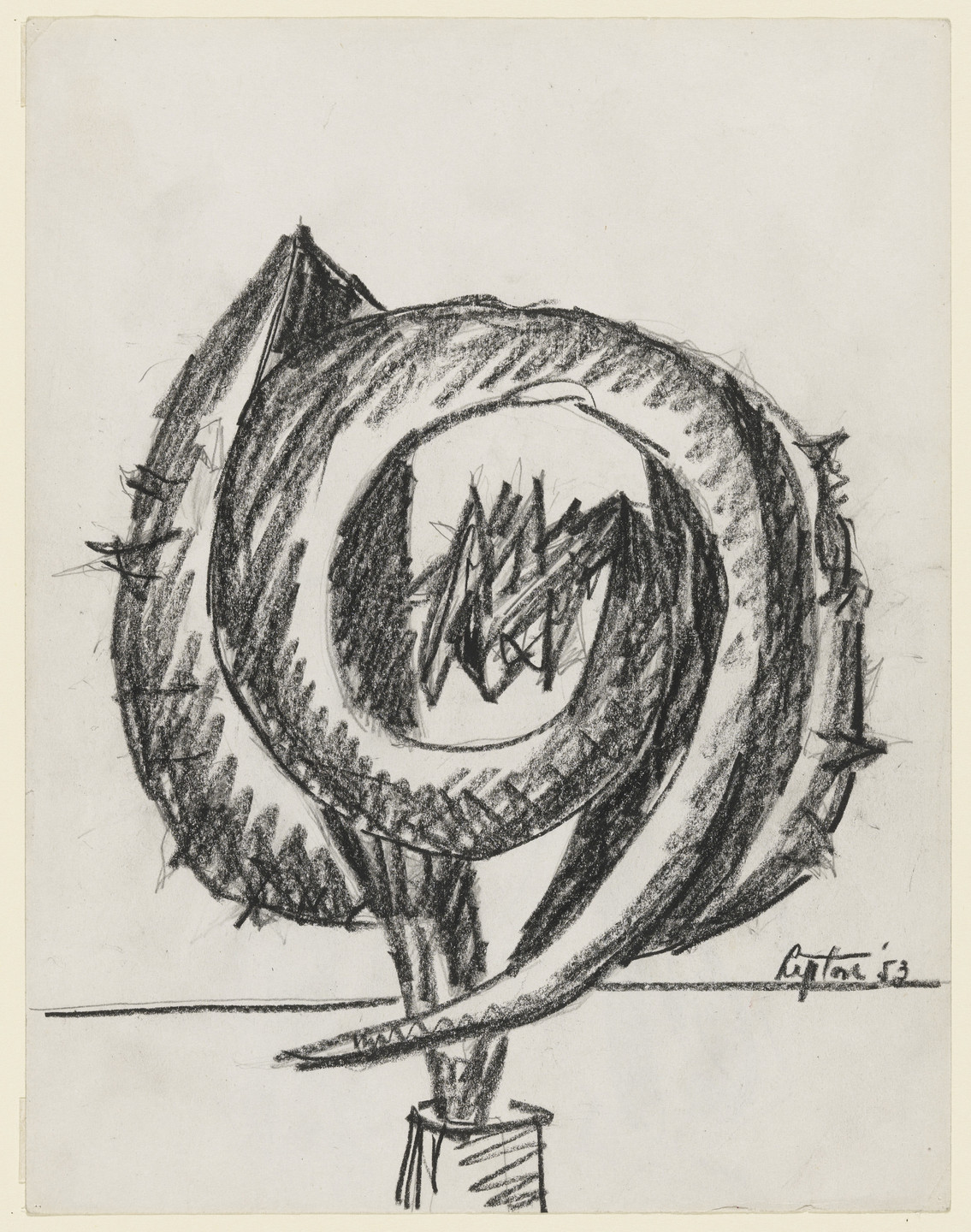 Seymour Lipton. Study for Sanctuary. 1953