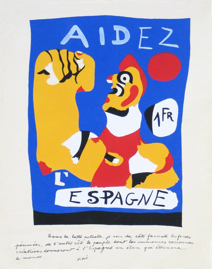 Joan Miró. Help Spain (Aidez L&#39;Espagne). 1937