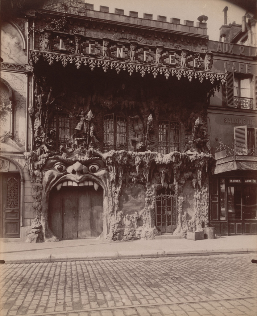 Cabaret de l'Enfer, Eugène Atget, 1910, Albumen silver print