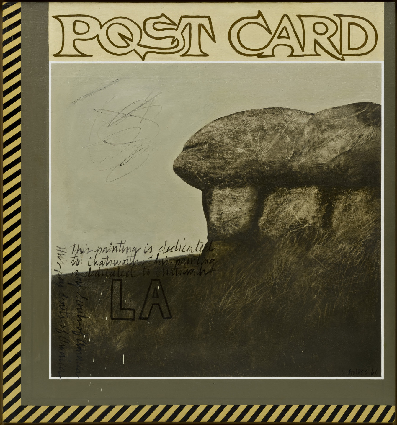 Llyn Foulkes. Postcard. 1964