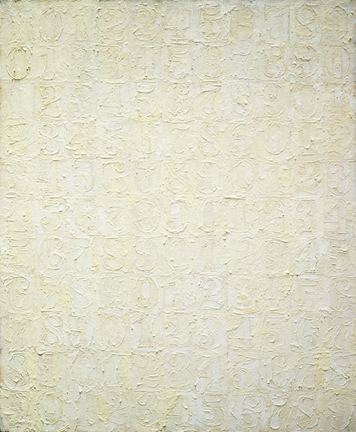 Jasper Johns. White Numbers. July 29, 1957