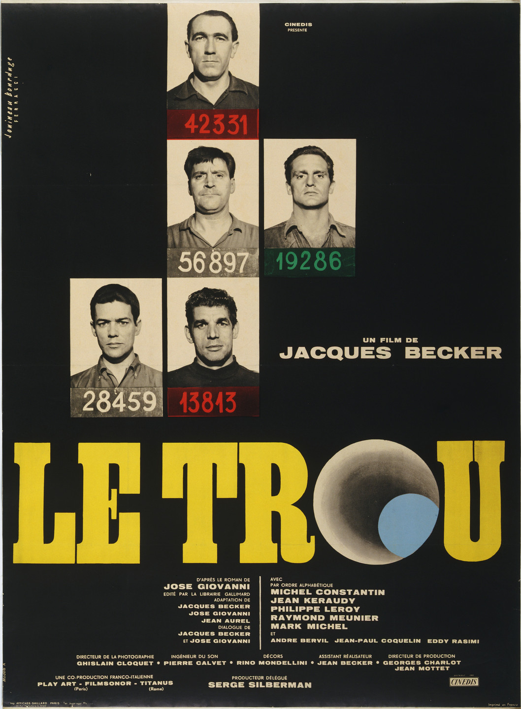 Jouineau Bourduge. Le Trou. 1959