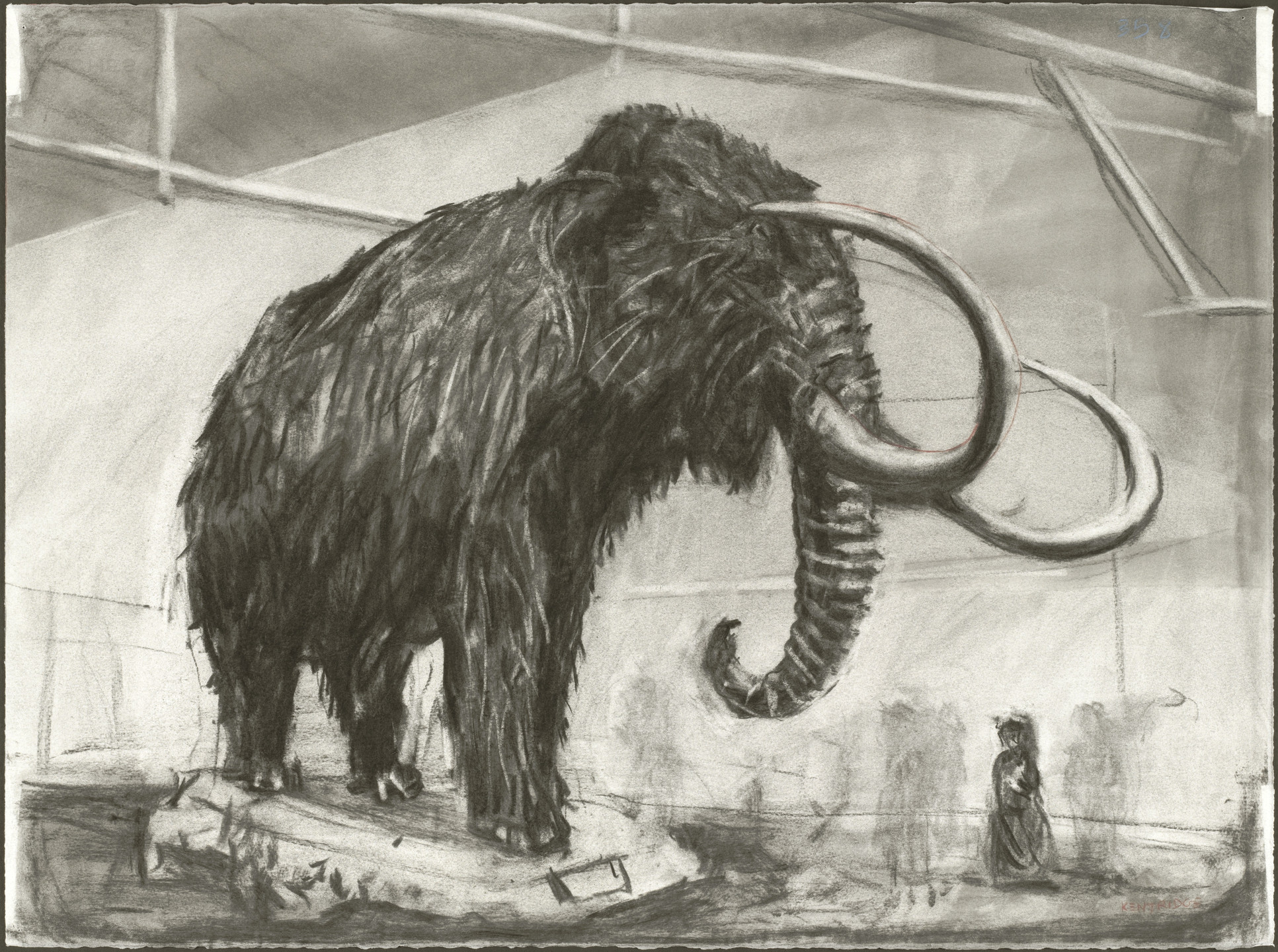 William Kentridge. Drawing from Zeno Writing. (2002)