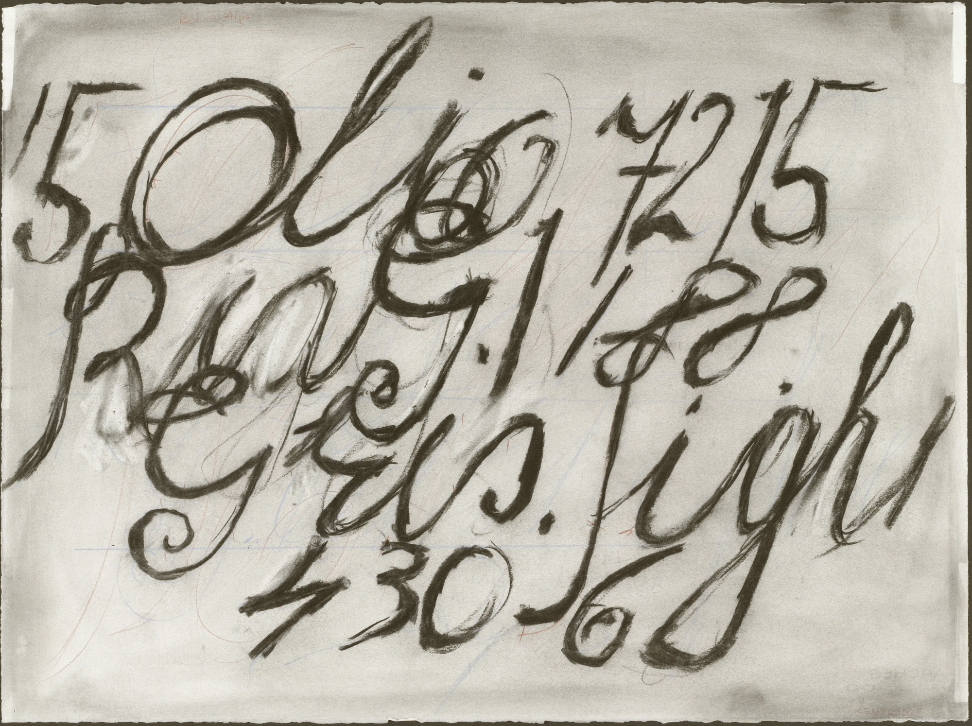 William Kentridge. Drawing from Zeno Writing