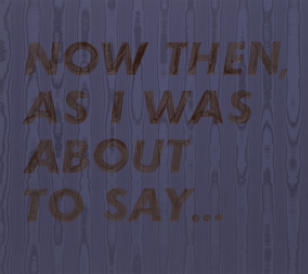 Now Then, As I Was About to Say...