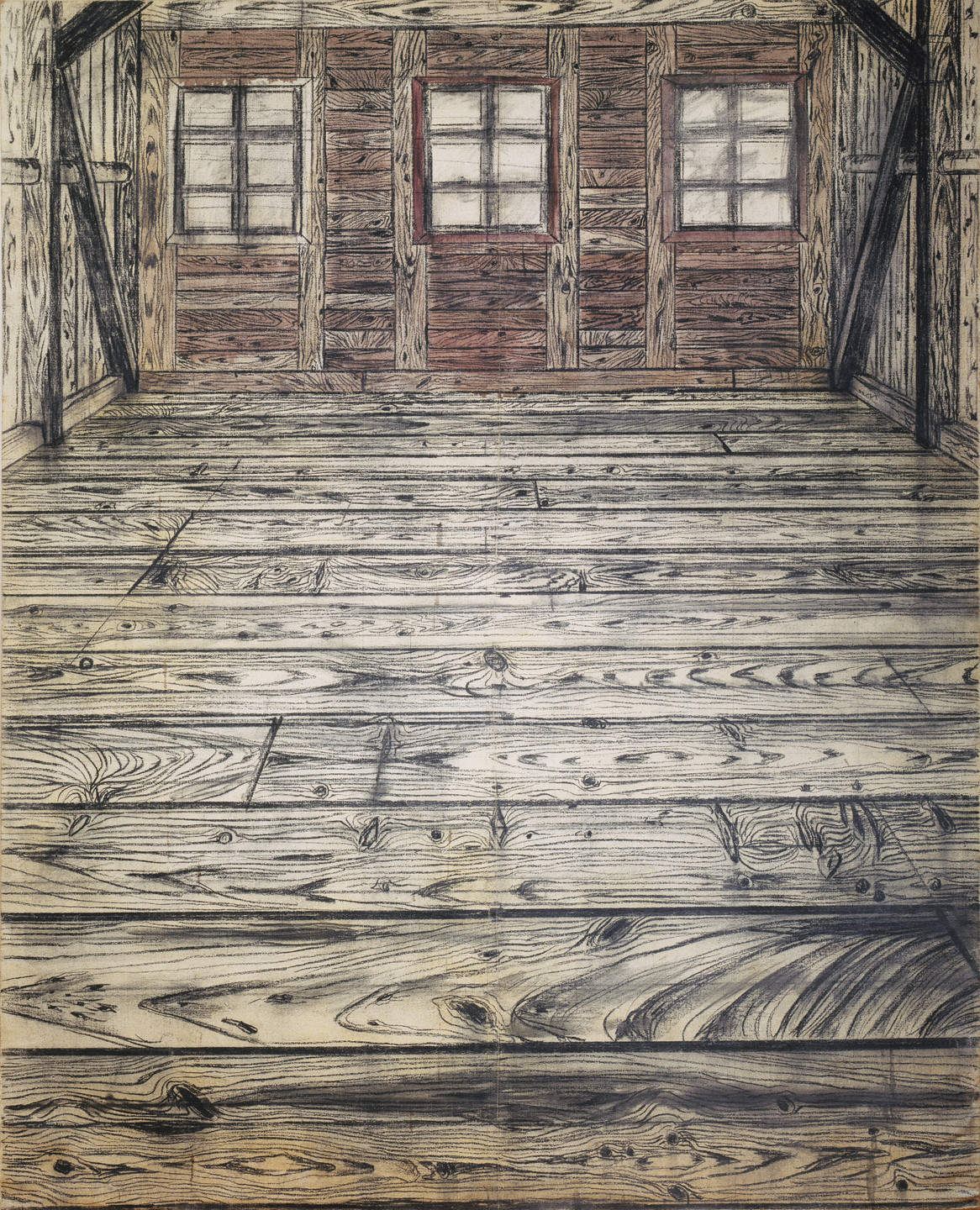 Anselm Kiefer. Wooden Room. 1972
