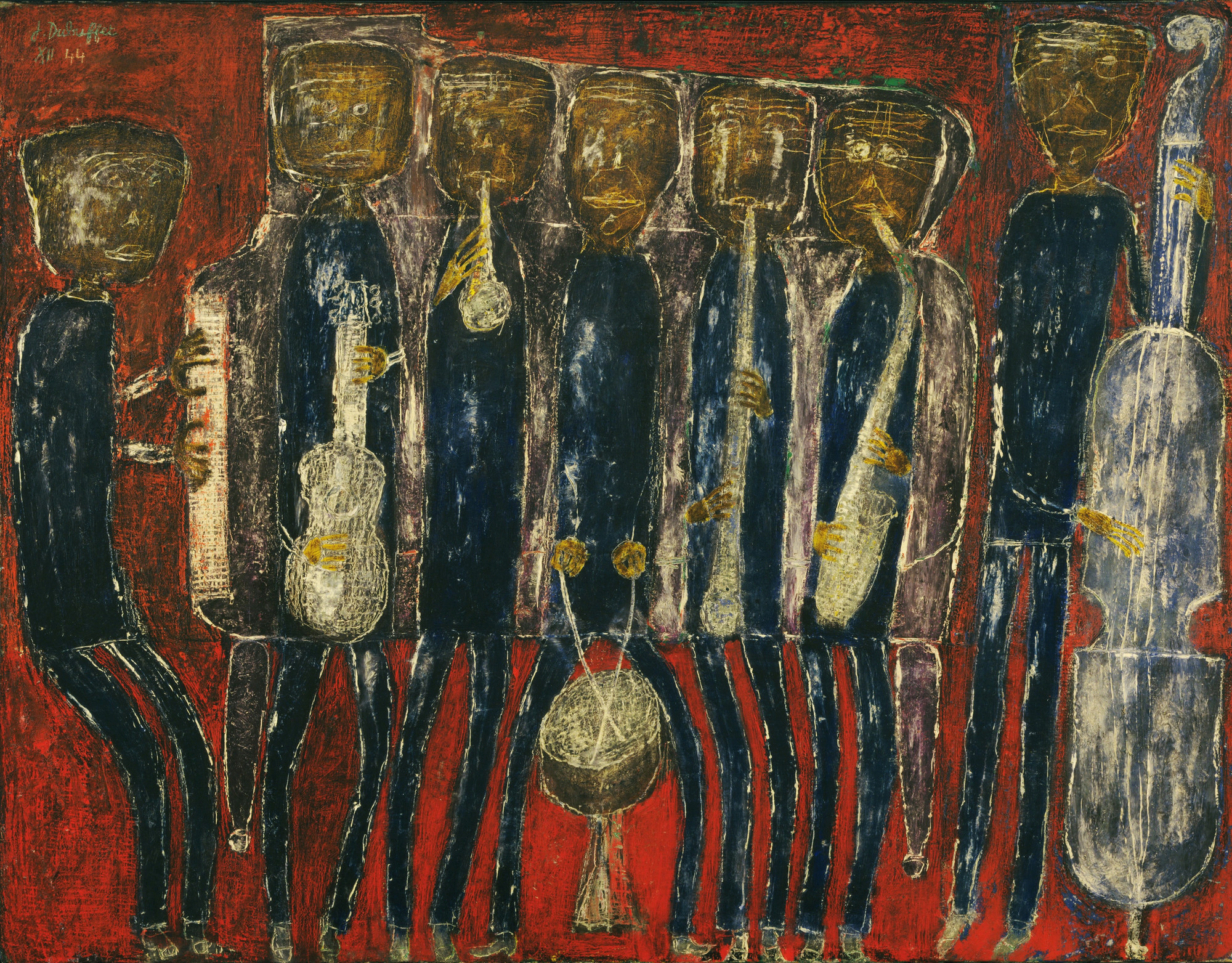 Jean Dubuffet. Grand Jazz Band (New Orleans). December 1944 | MoMA