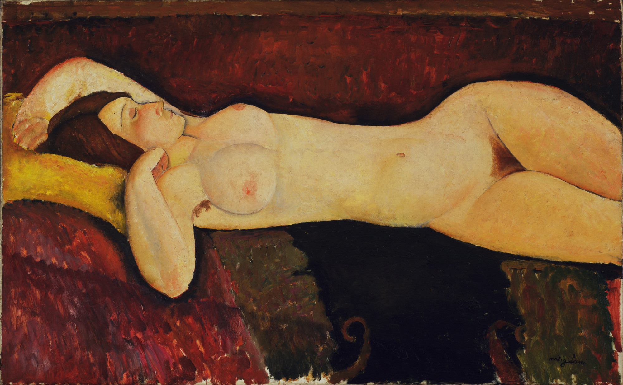 Amedeo Modigliani. Reclining Nude. c. 1919