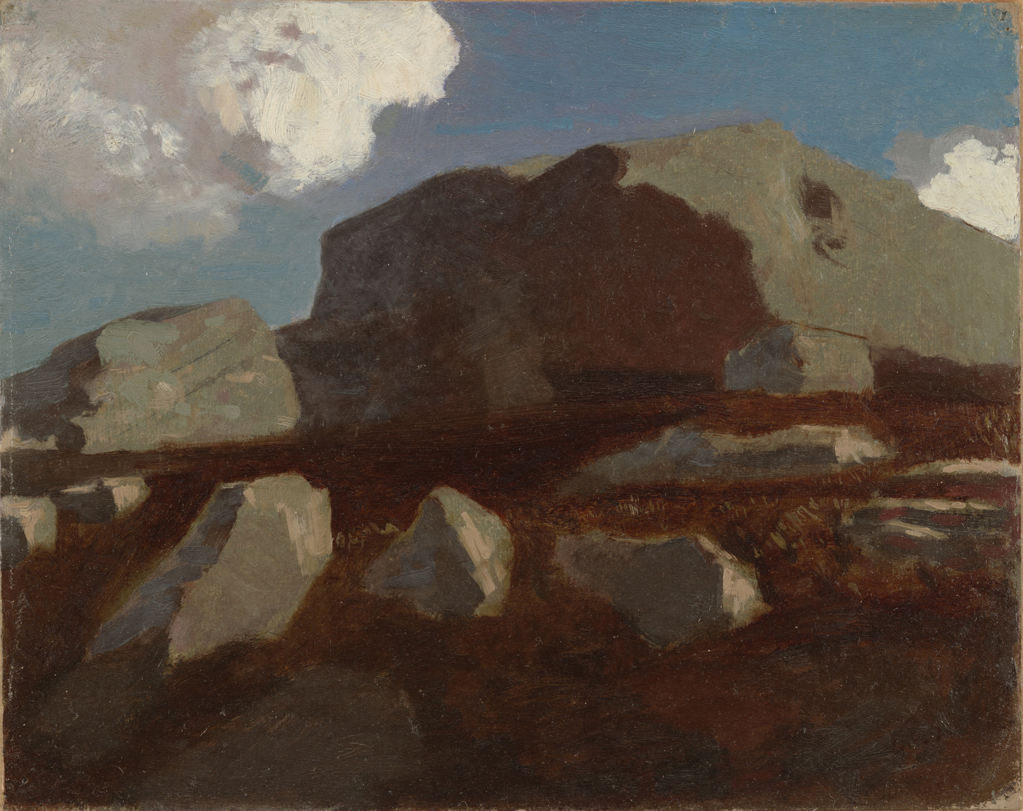 Odilon Redon. Landscape with Rocks, near Royan
