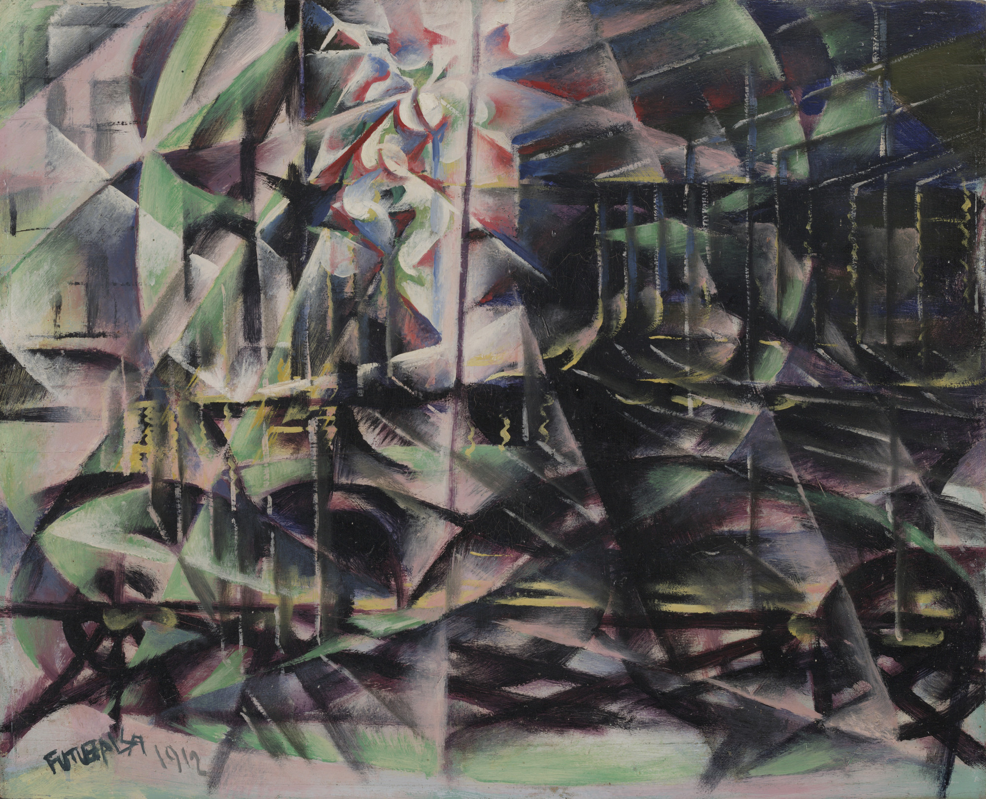 Giacomo Balla. Speeding Automobile. 1912 | MoMA
