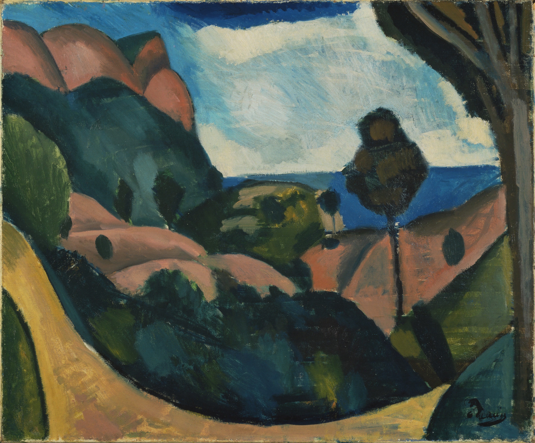 André Derain. Landscape near Cassis. 1907