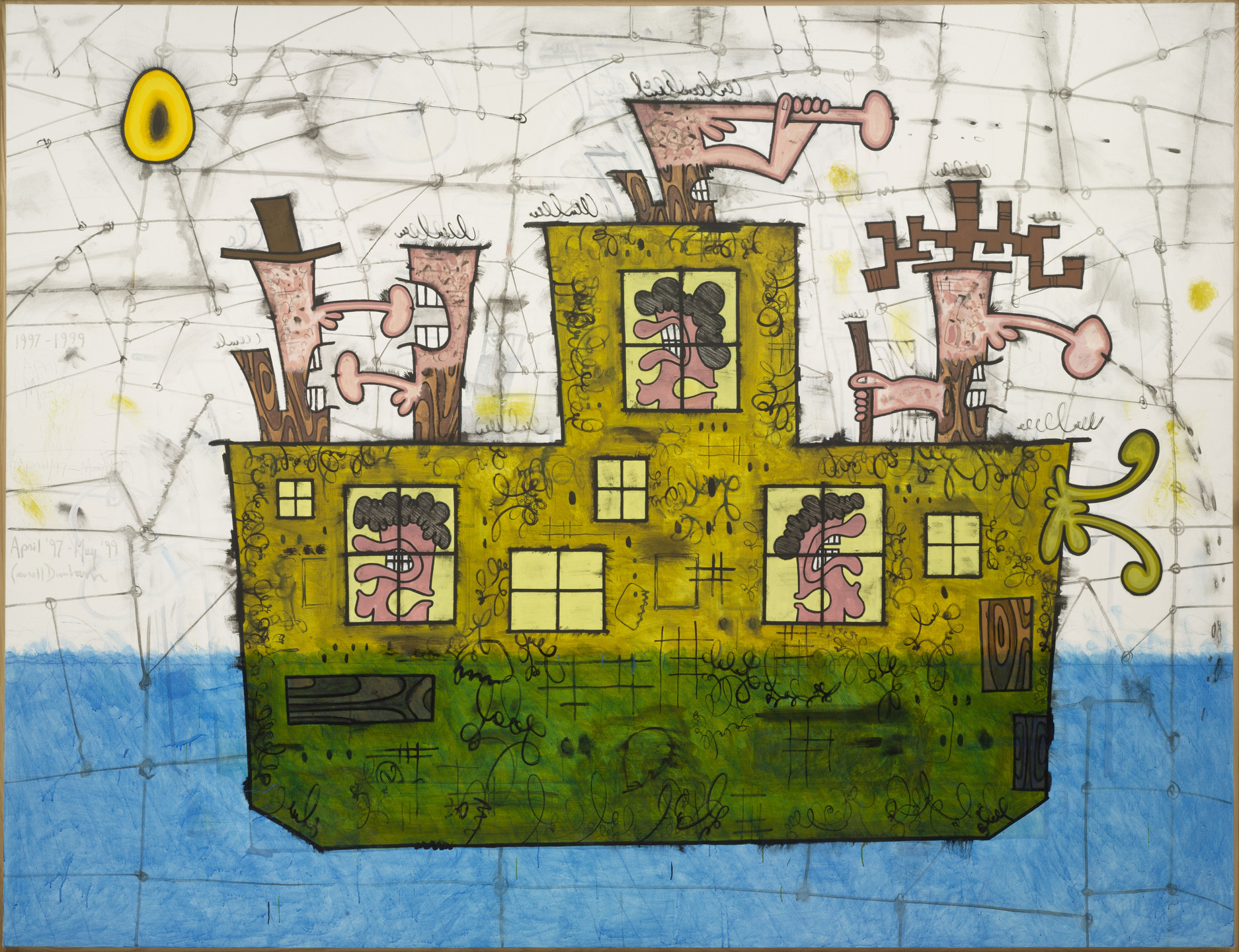 Carroll Dunham. Ship. New York, April 1997 - May 1999