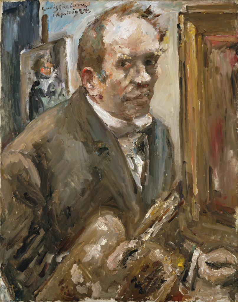 Self-Portrait with Palette, Lovis Corinth, April 1924
