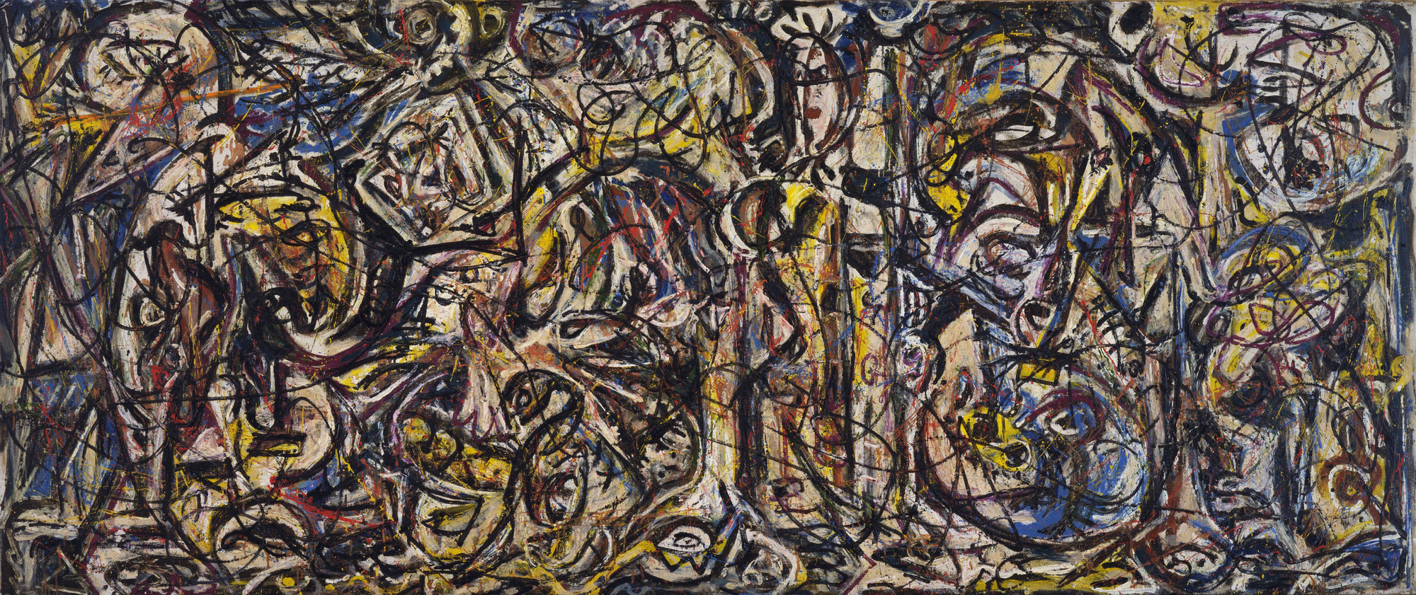 There Were Seven in Eight by Jackson Pollock, 1945