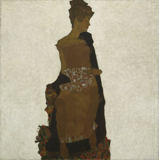 Egon Schiele. Portrait of Gerti Schiele. 1909