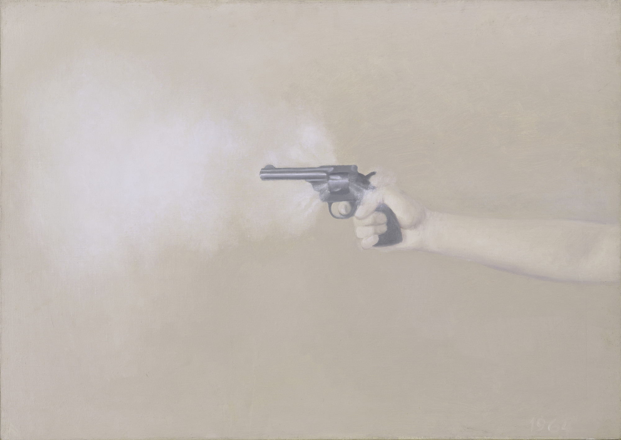 Vija Celmins. Gun with Hand #1. 1964