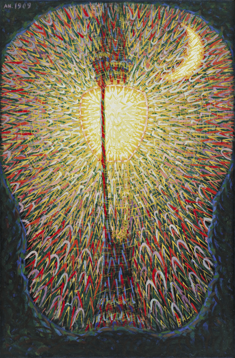 Giacomo Balla. Street Light. c. 1910-11 (dated on painting 1909)