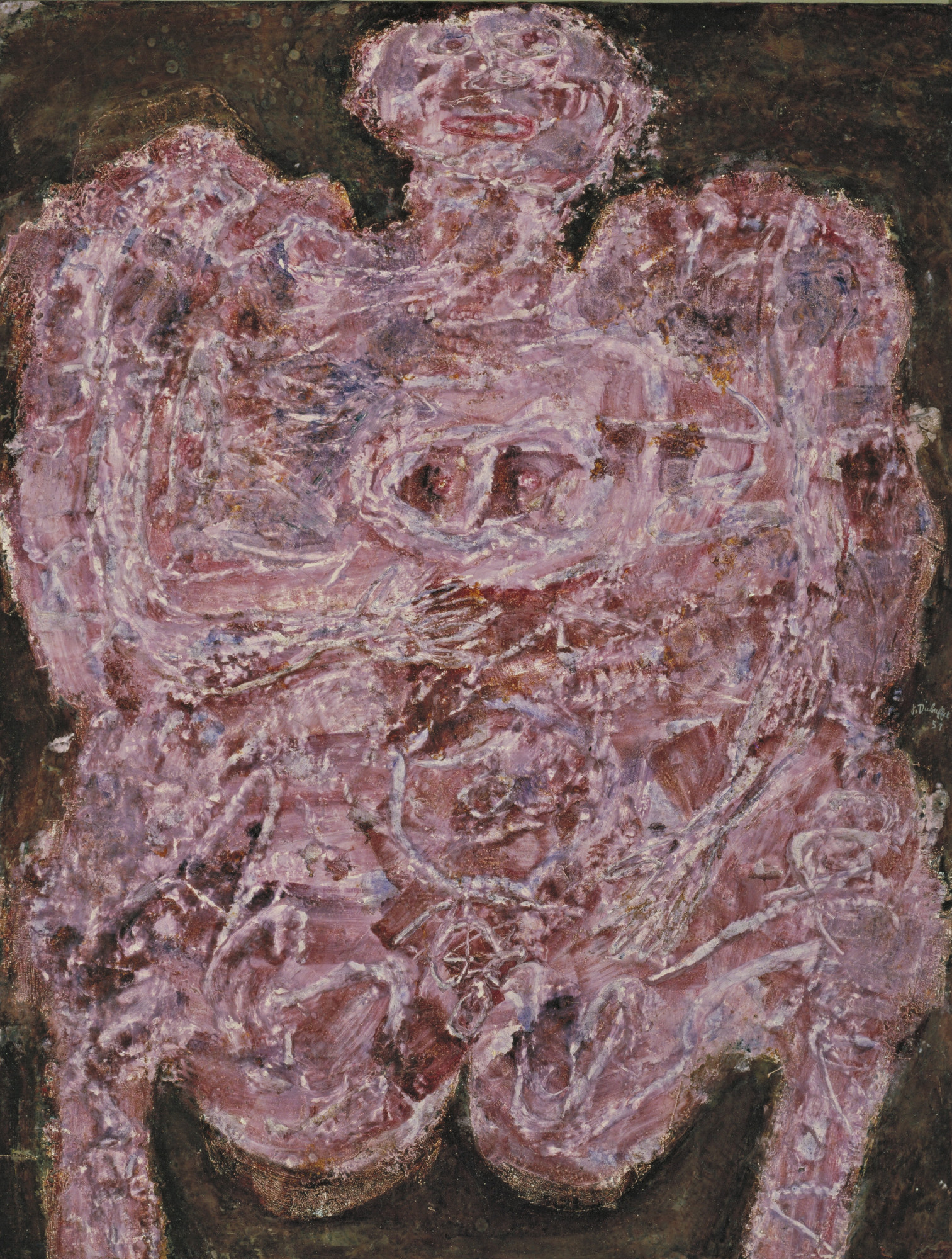 Jean Dubuffet、Cycliste Nue、海外版超希少レゾネ Jean Dubuffet. Blue Short Circuit. February 1951 | MoMA