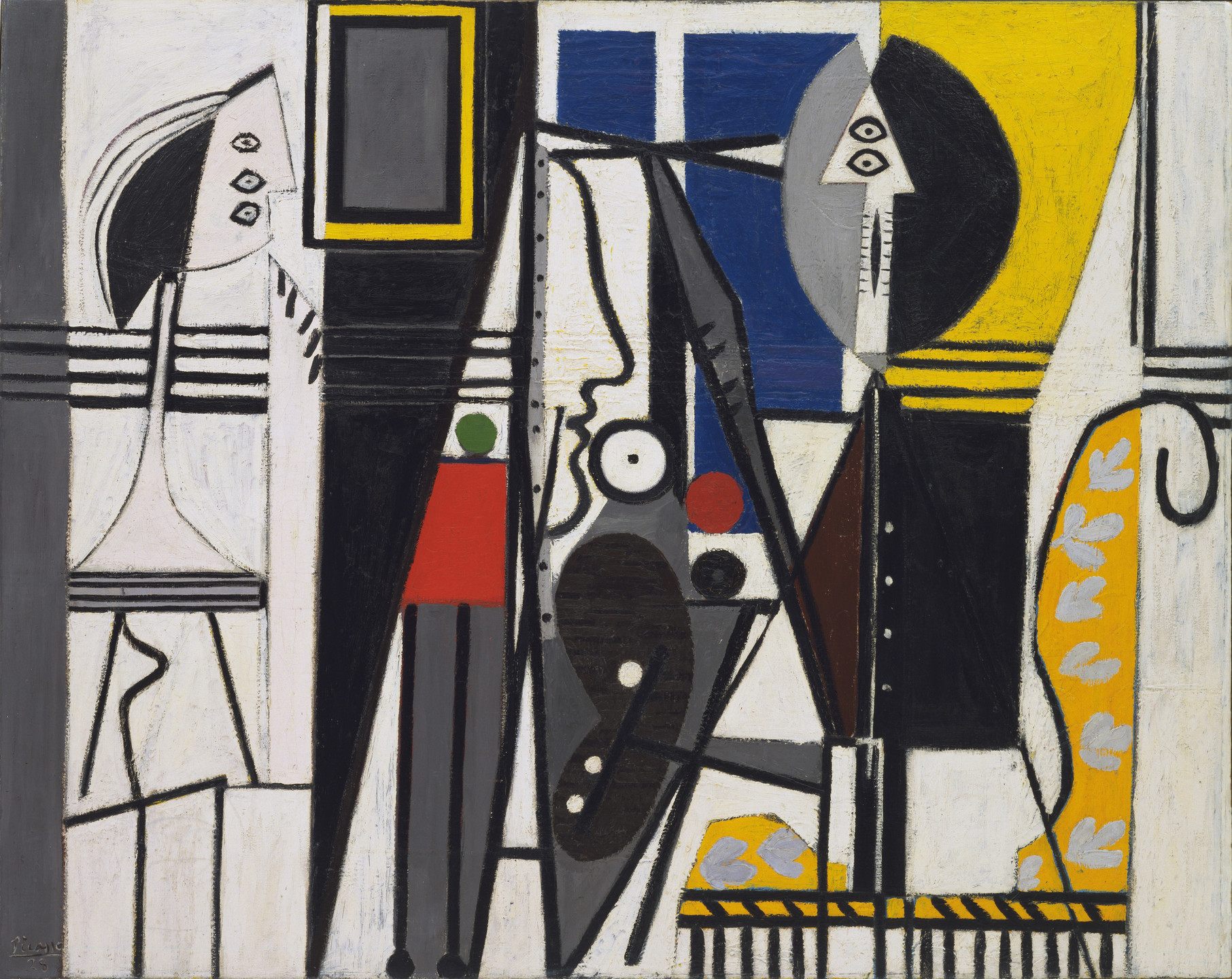 Pablo Picasso. Painter and Model. Paris, 1928