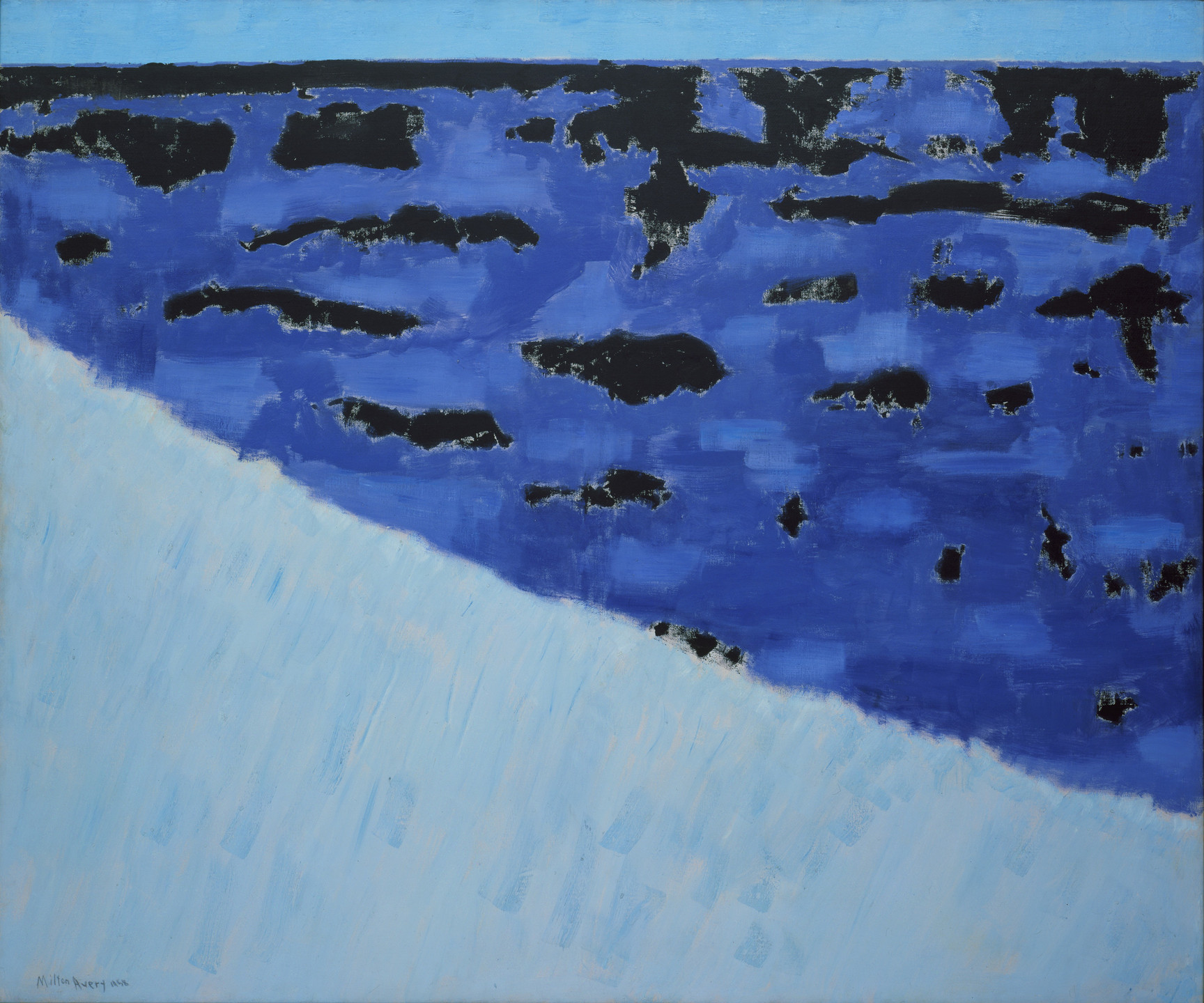 Milton Avery. Sea Grasses and Blue Sea. 1958