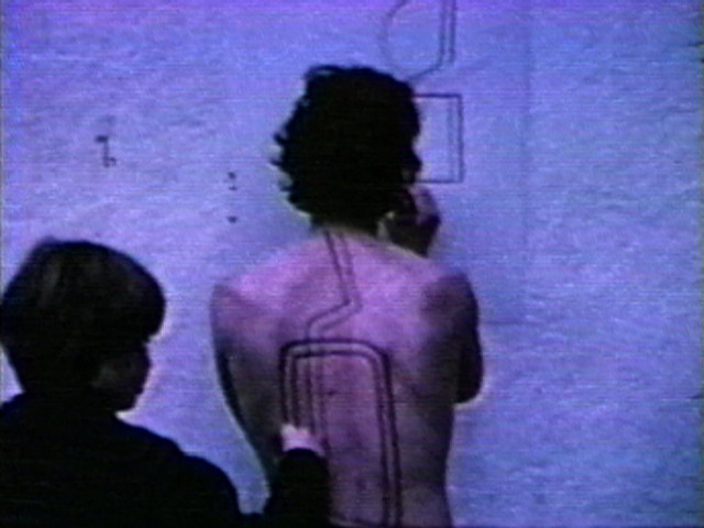Dennis Oppenheim. Two Stage Transfer Drawing (Retreating to a Past State)