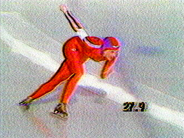 Dara Birnbaum. Pop-Pop Video: General Hospital/Olympic Women&#39;s Speed Skating. 1980