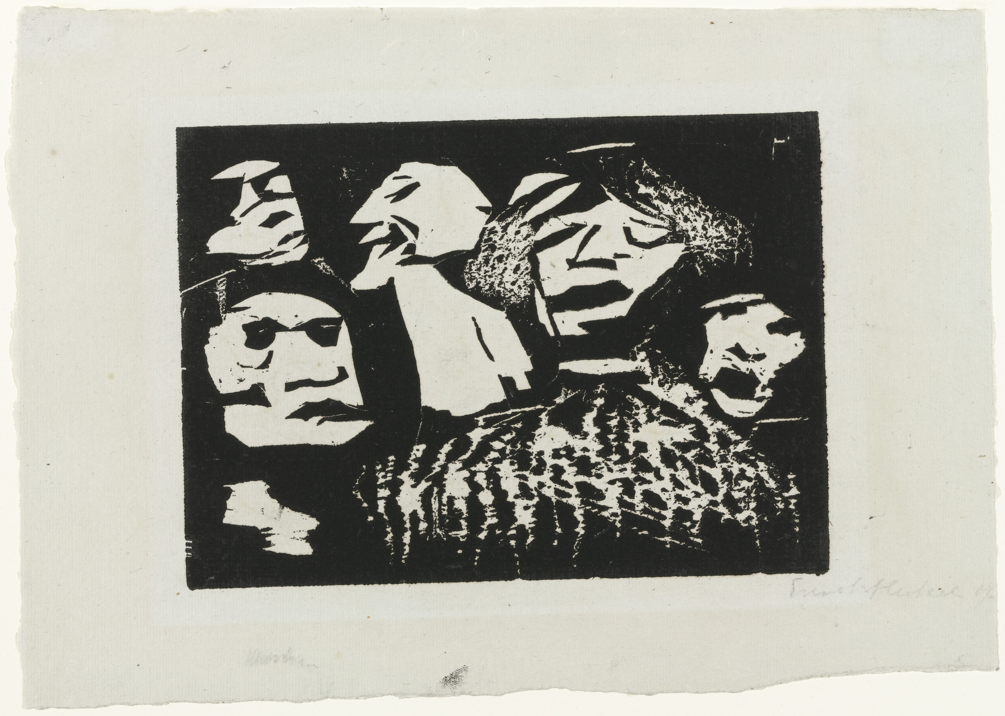Erich Heckel. Masks (Masken). 1907