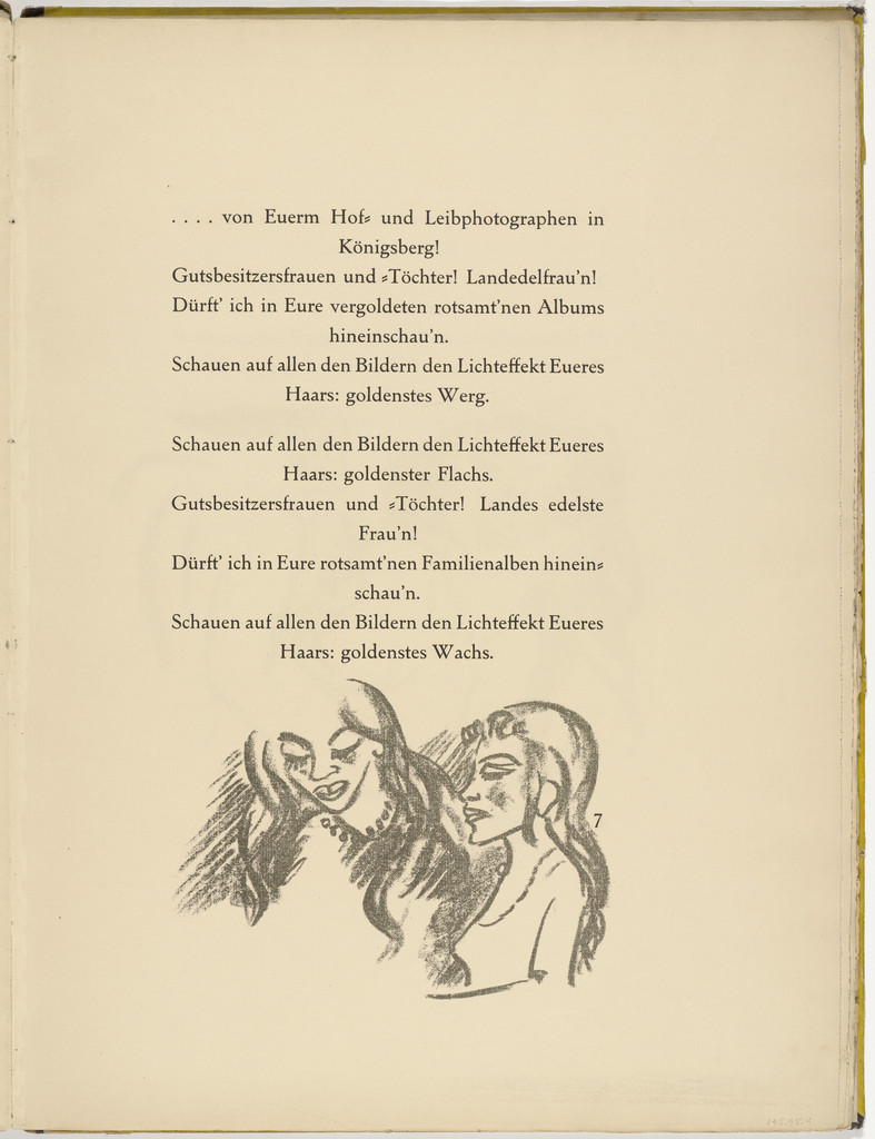 Untitled (in-text plate, page 7) from Die Samländische Ode (The Samland Ode)
