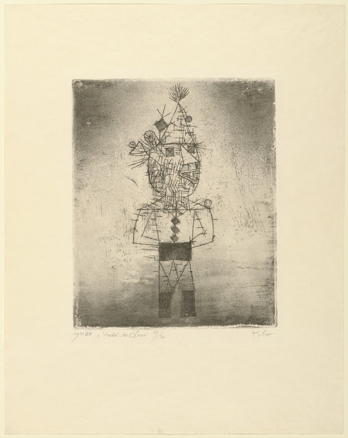 Paul Klee. Prickle the Clown (Stachel der Clown). 1931