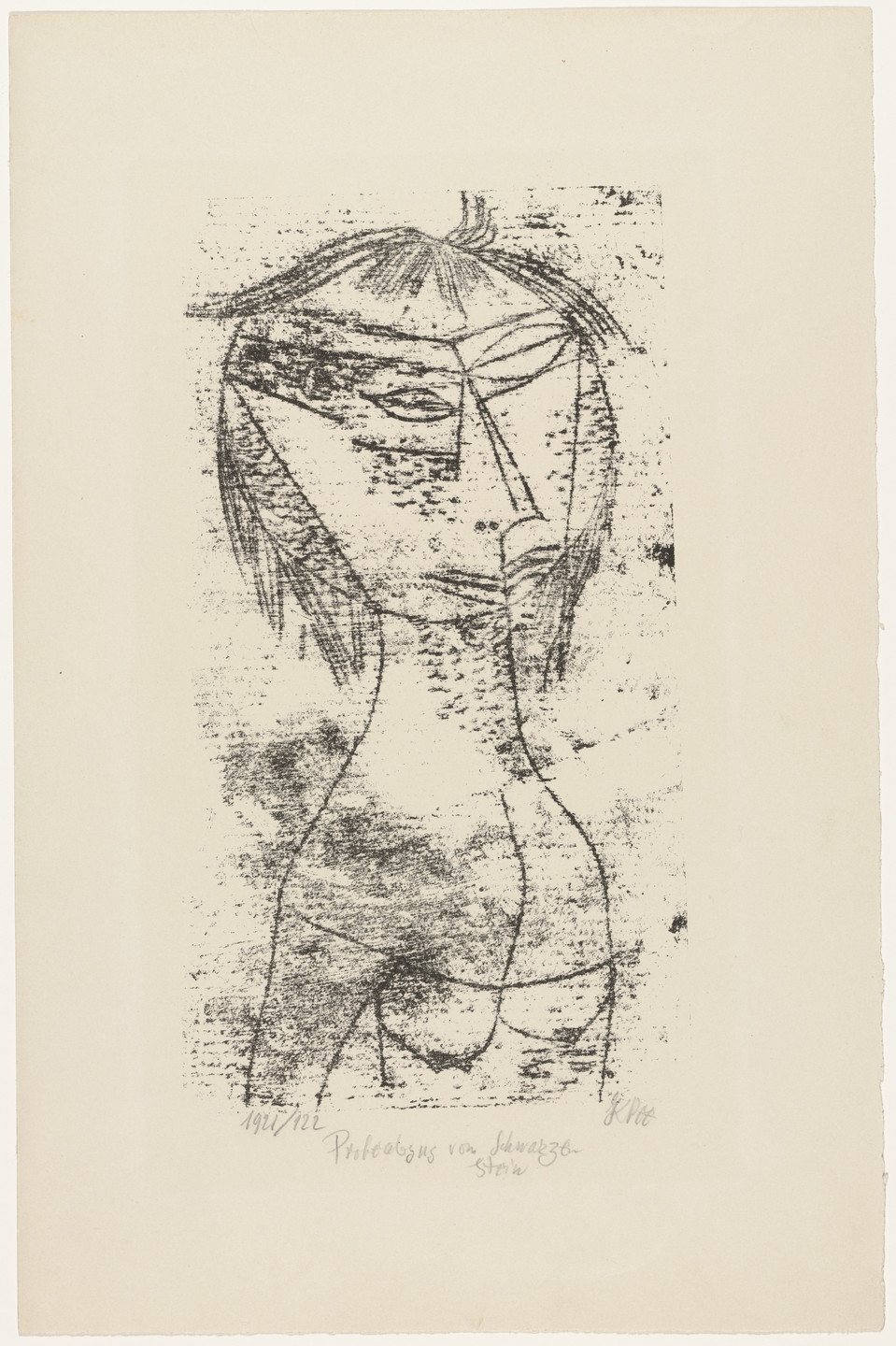 Paul Klee. Saint of the Inner Light (Die Heilige vom innern Licht) for the portfolio New European Graphics, 1st Portfolio: Masters of the Staatliches Bauhaus, Weimar (Neue europäische Graphik, 1. Mappe: Meister des Staatlichen Bauhauses in Weimar). 1921
