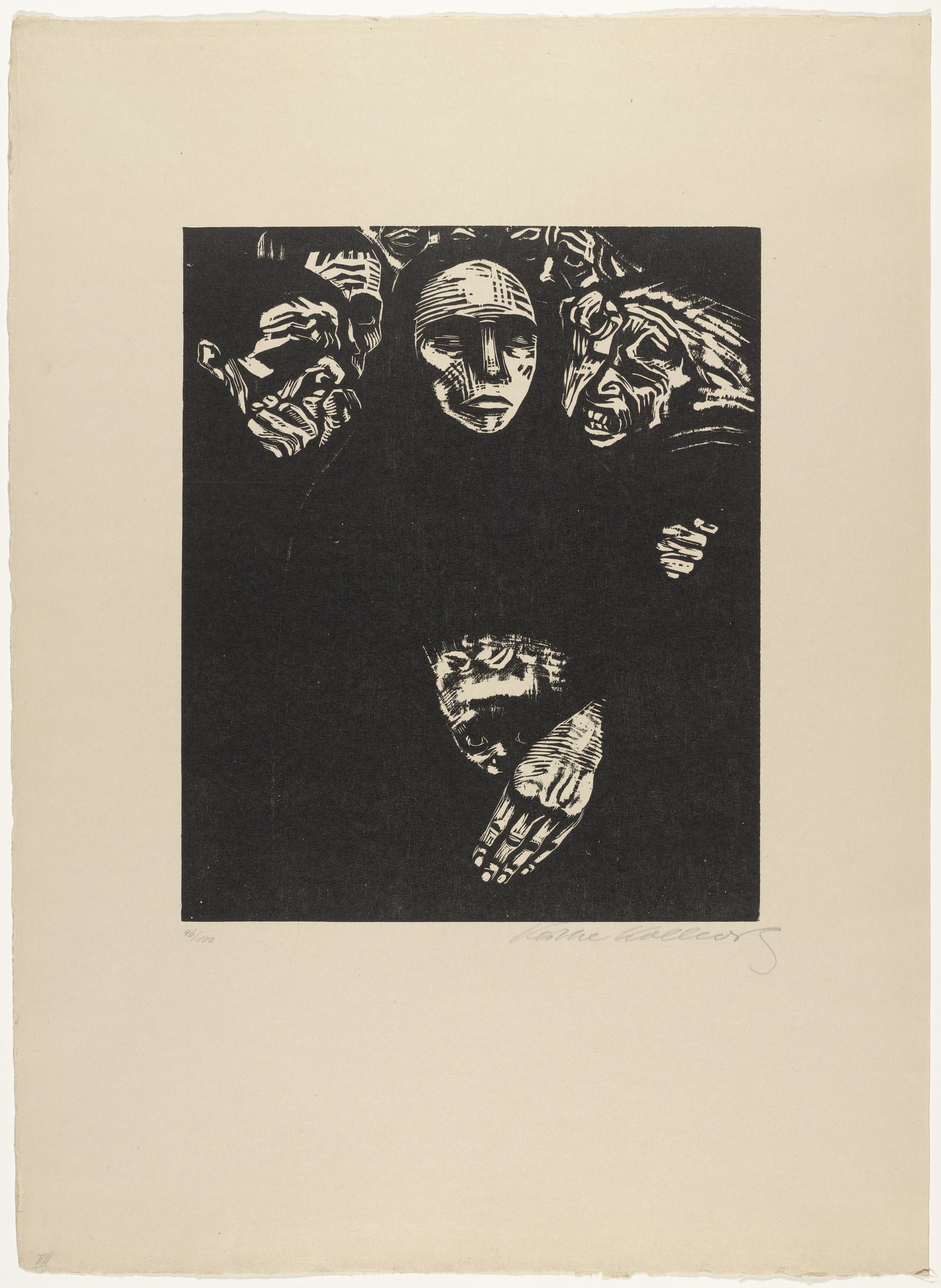 Käthe Kollwitz. The People (Das Volk), plate 7 from War (Krieg)