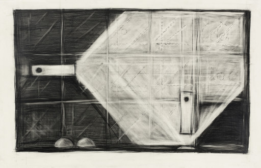 Robert Wilson. Large Drawing for Spaceship Scene. Design for the