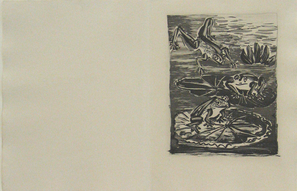 Pablo Picasso. The Frog (La Grenouille) (plate, facing page 152) from Eaux-fortes originale pour des textes de Buffon (Histoire naturelle). 1936, published 1942